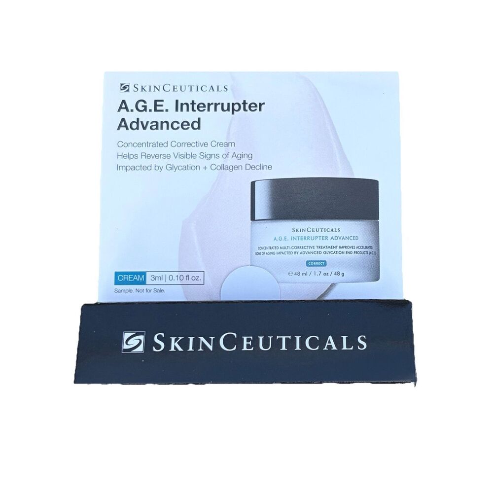 Skin Ceuticals A.G.E. Interrupter Advanced Ant-Aging Cream 3ml/.10 oz NIB Travel